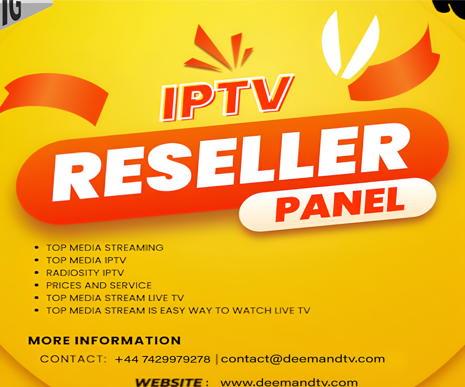 B1g IPTV Reseller Panel